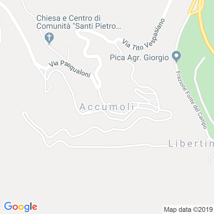 CAP di Accumoli in Rieti