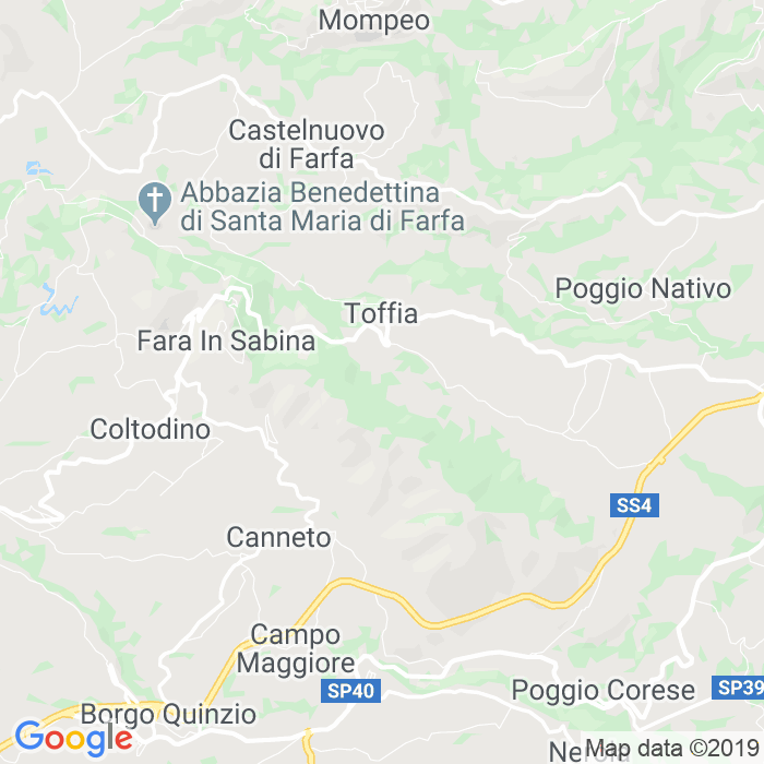 CAP di Toffia in Rieti