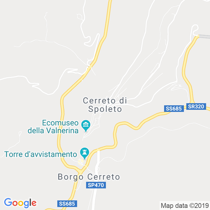 CAP di Cerreto Di Spoleto in Perugia