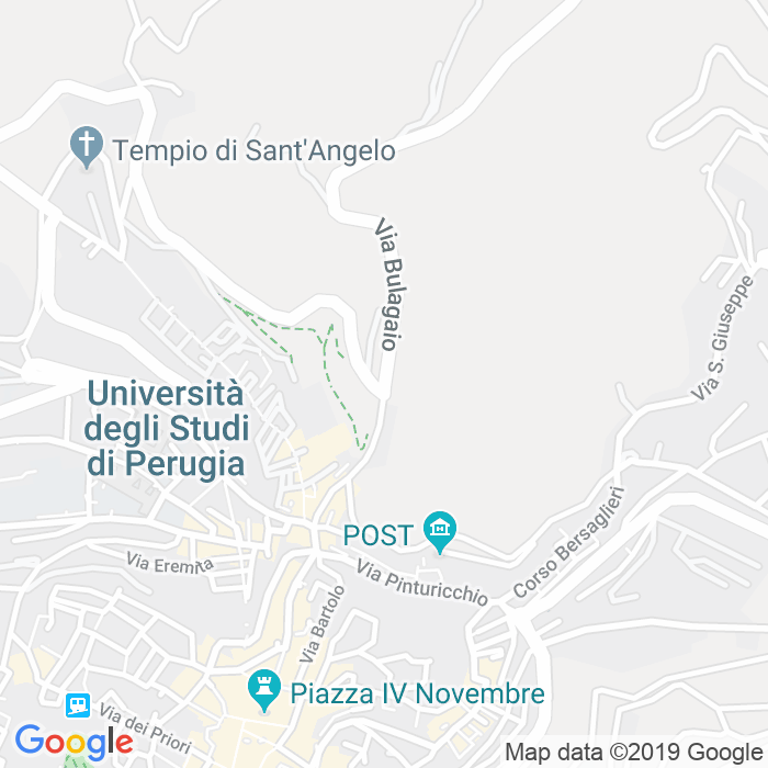 CAP di Via Del Bulagaio a Perugia