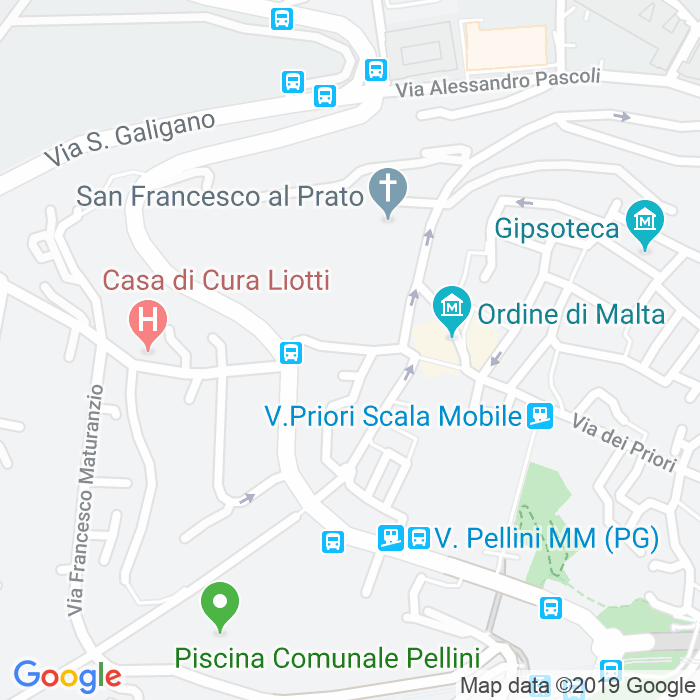 CAP di Via Del Piscinello a Perugia