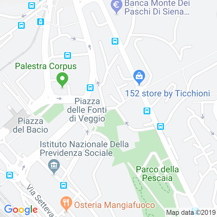 CAP di Piazza Delle Fonti Di Veggio a Perugia