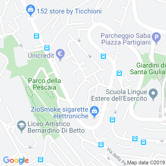 CAP di Via Giovanni Pennacchi a Perugia