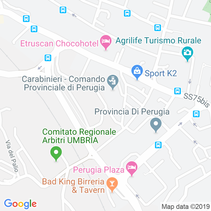CAP di Via Giovanni Ruggia a Perugia