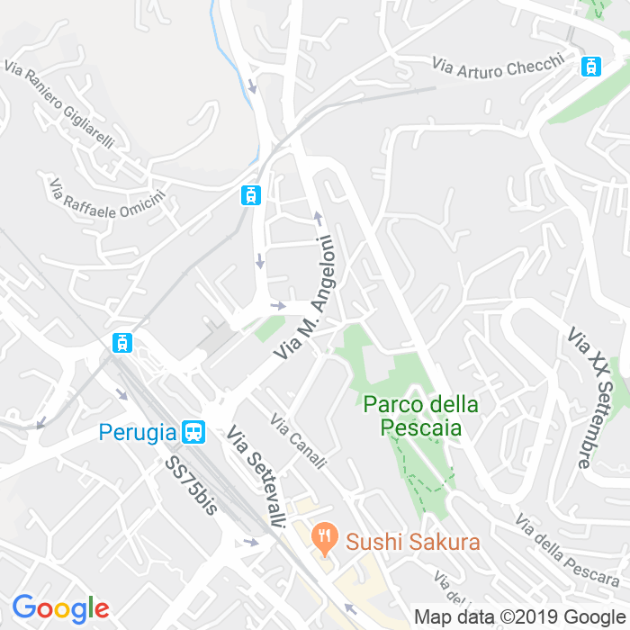 CAP di Via Mario Angeloni a Perugia