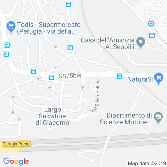 CAP di Via Cesare Pascarella a Perugia