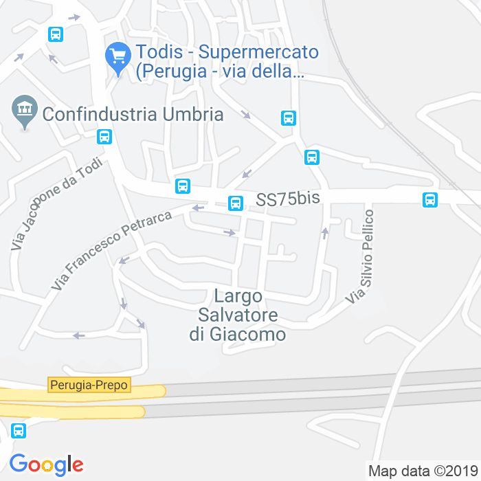 CAP di Via Francesco Torti a Perugia