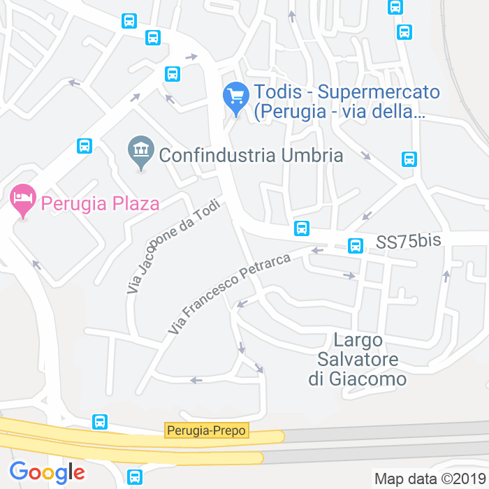CAP di Via Franco Sacchetti a Perugia