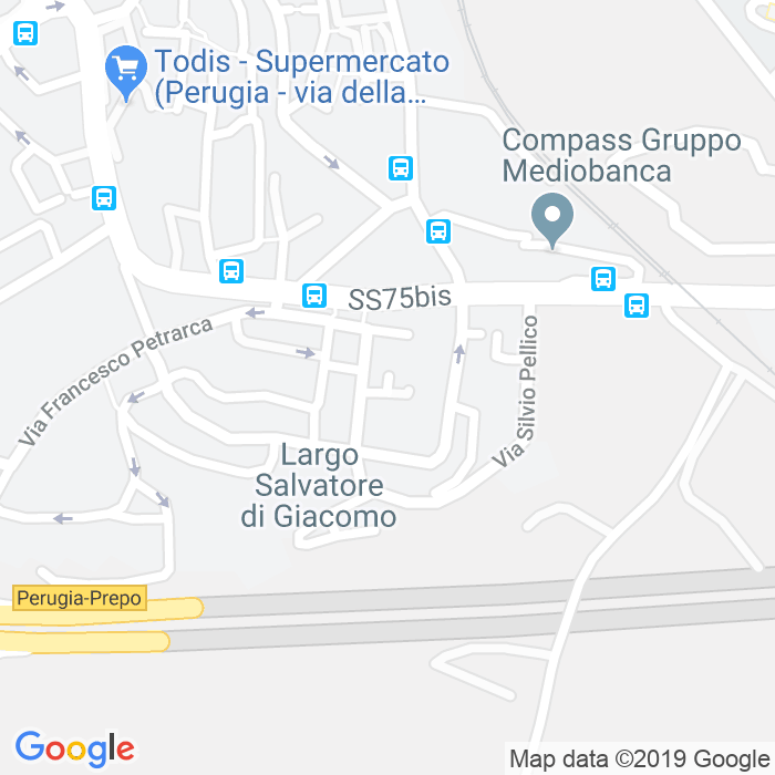 CAP di Via Guido Gozzano a Perugia