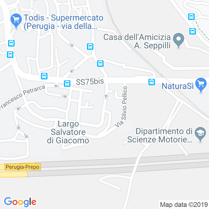 CAP di Via Vittorio Alfieri a Perugia