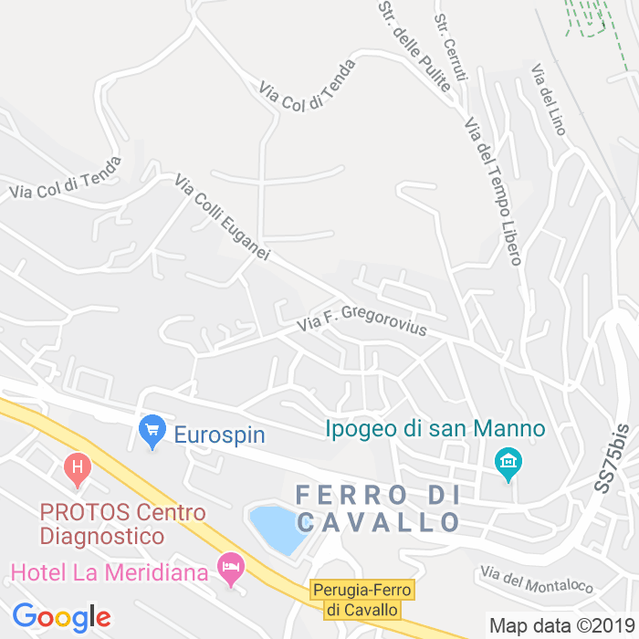 CAP di Via Ferdinando Gregorovius a Perugia