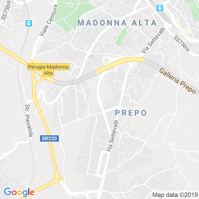 CAP di Via Pietro Tuzi a Perugia
