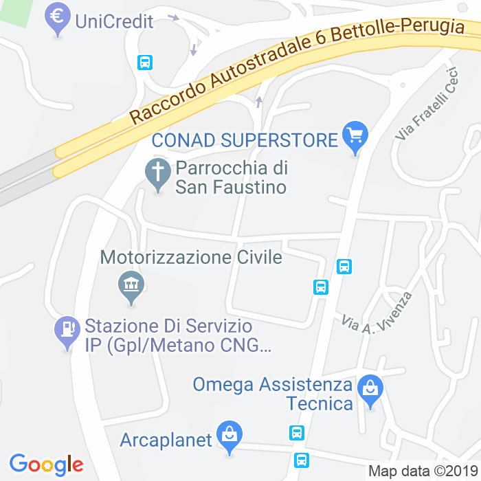 CAP di Strada San Faustino Bellocchio a Perugia