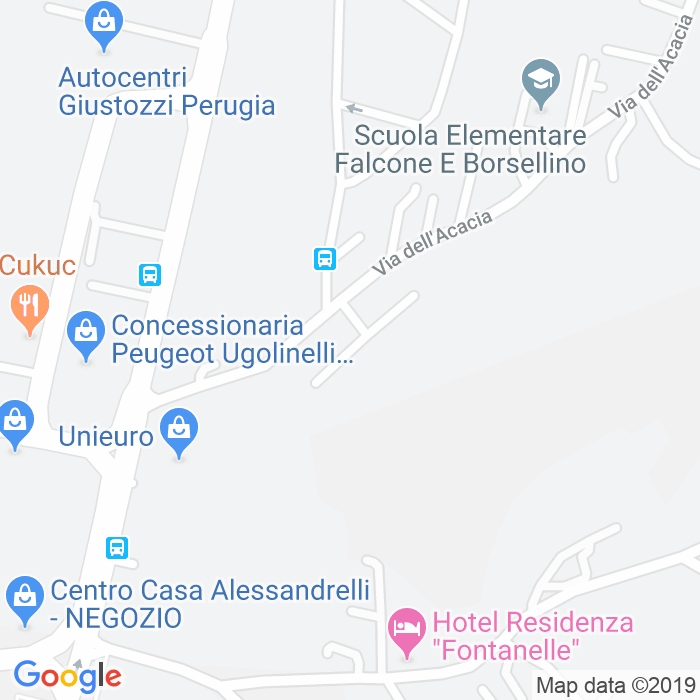 CAP di Via Gioacchino Pepoli a Perugia