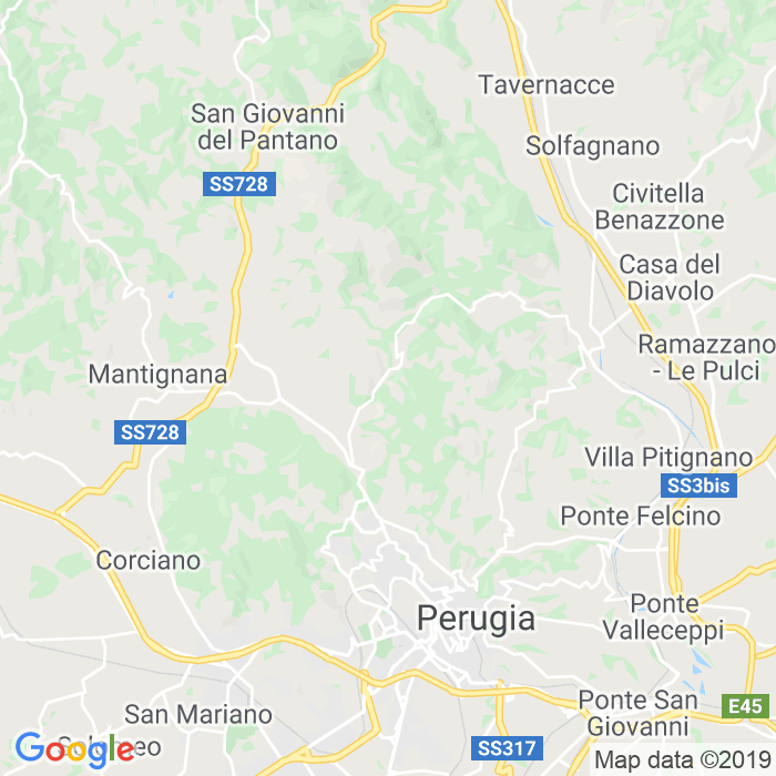 CAP di Via Dei Cedri a Perugia