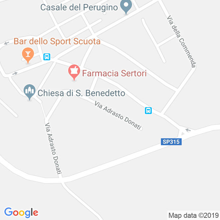 CAP di Via Adrasto Donati a Perugia