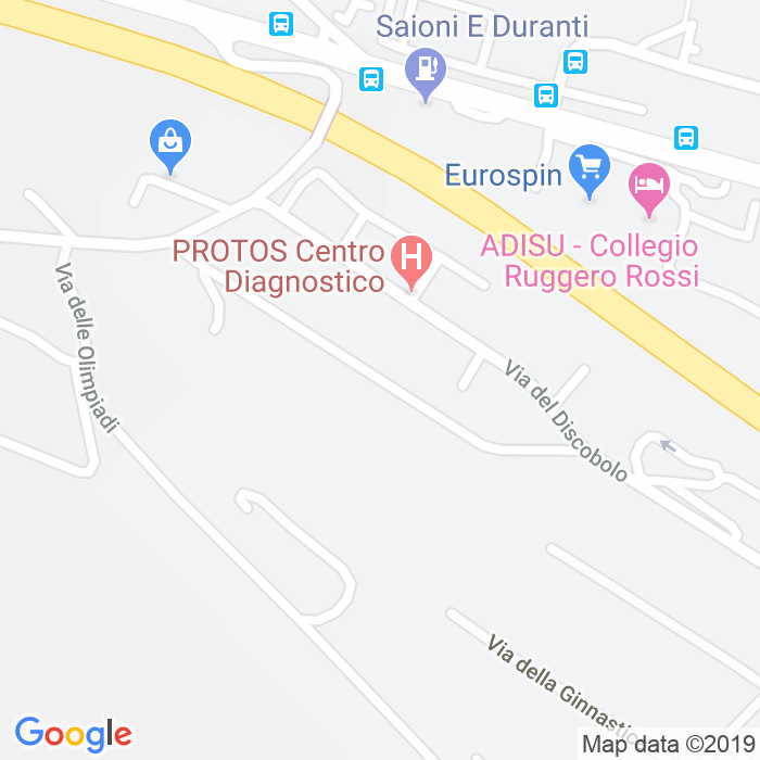 CAP di Via Del Nuoto a Perugia