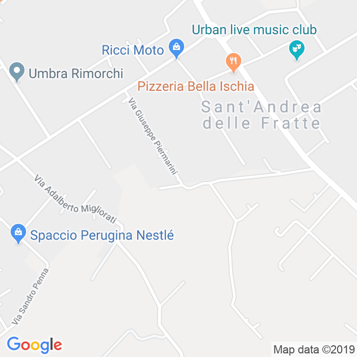 CAP di Via Giuseppe Piemarini a Perugia