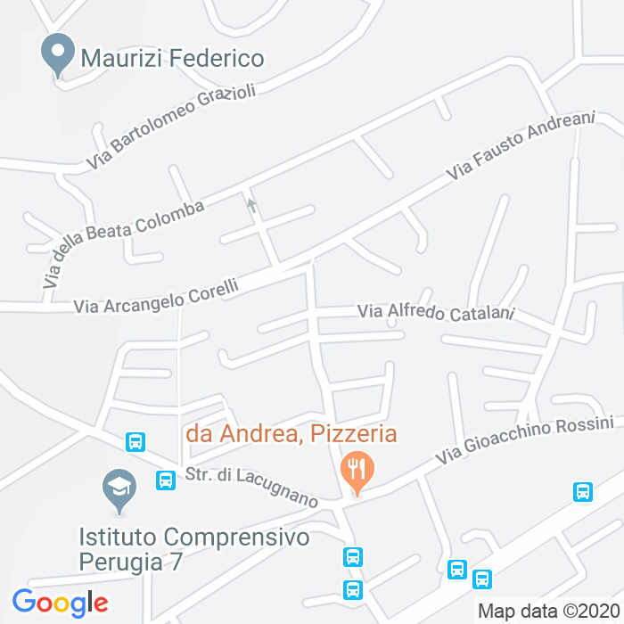CAP di Via Luigi Boccherini a Perugia