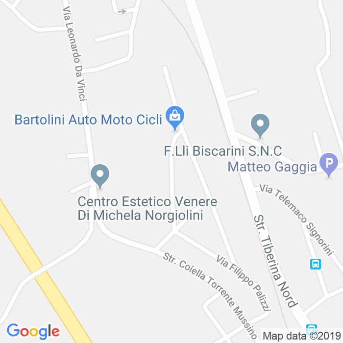 CAP di Via Antonio Fontanesi a Perugia
