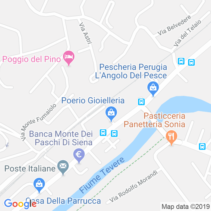 CAP di Via Eleuterio Zucchetti a Perugia