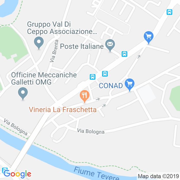 CAP di Via Antonio Gramsci a Perugia
