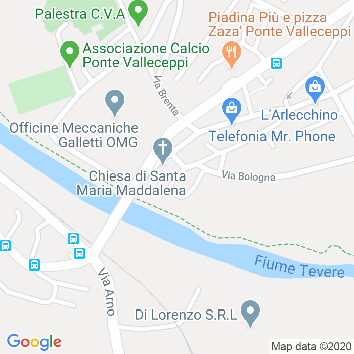 CAP di Via Dei Carpentieri a Perugia