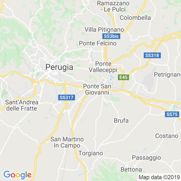 CAP di Via Del Biancospino a Perugia