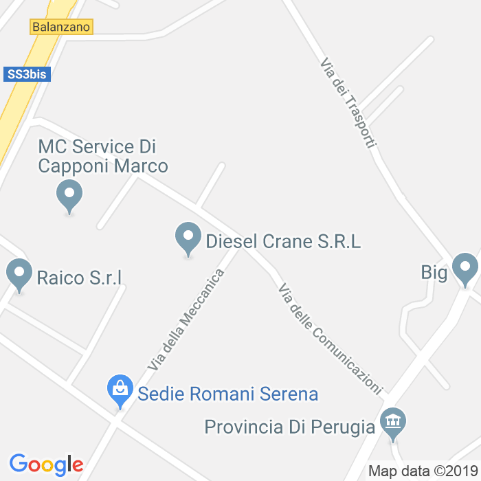 CAP di Via Della Meccanica a Perugia