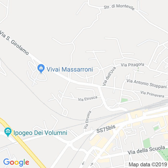 CAP di Via Della Pieve Di Campo a Perugia