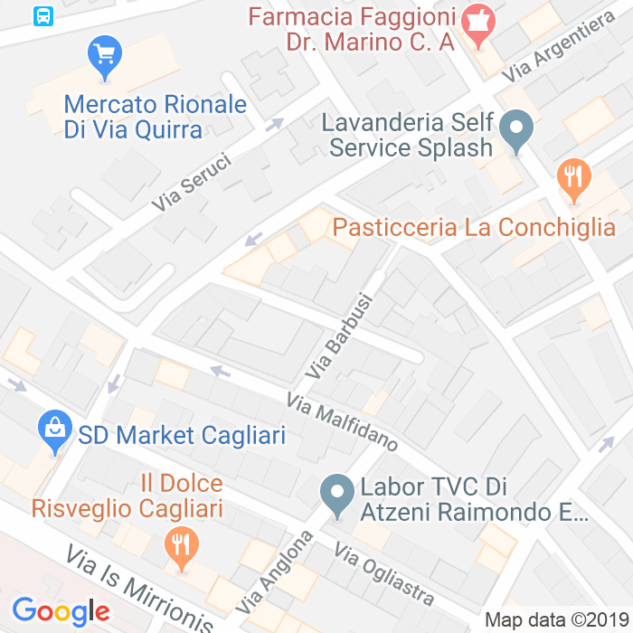 CAP di Via Ingurtosu a Cagliari