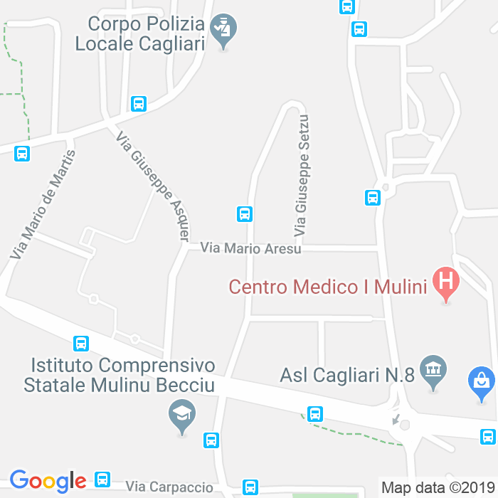 CAP di Via Mario Aresu a Cagliari