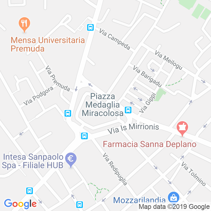 CAP di Piazza Medaglia Miracolosa a Cagliari
