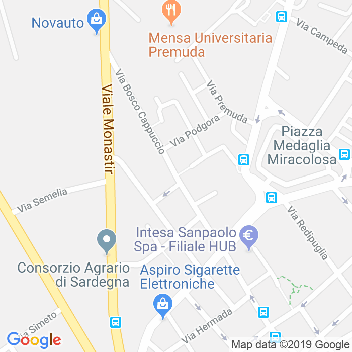 CAP di Via Bosco Cappuccio a Cagliari