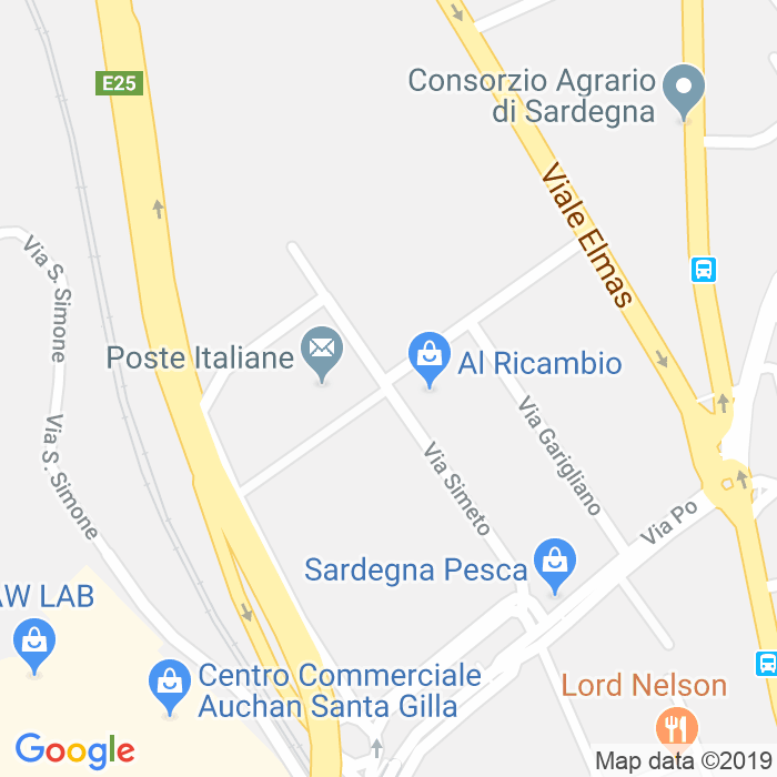 CAP di Via Simeto a Cagliari