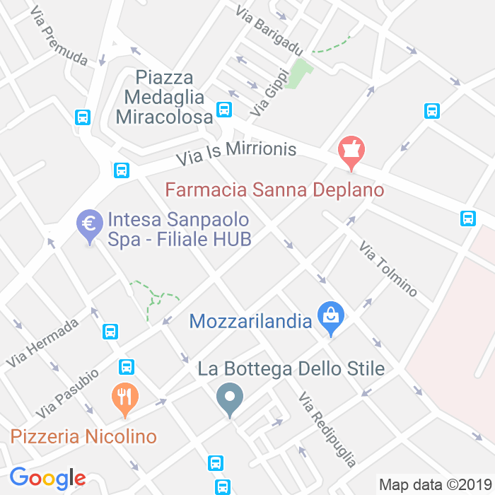 CAP di Via Trincea Delle Frasche a Cagliari