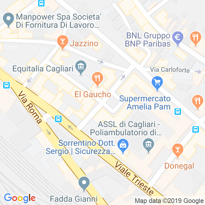 CAP di Via Ventinove Novembre 1847 a Cagliari