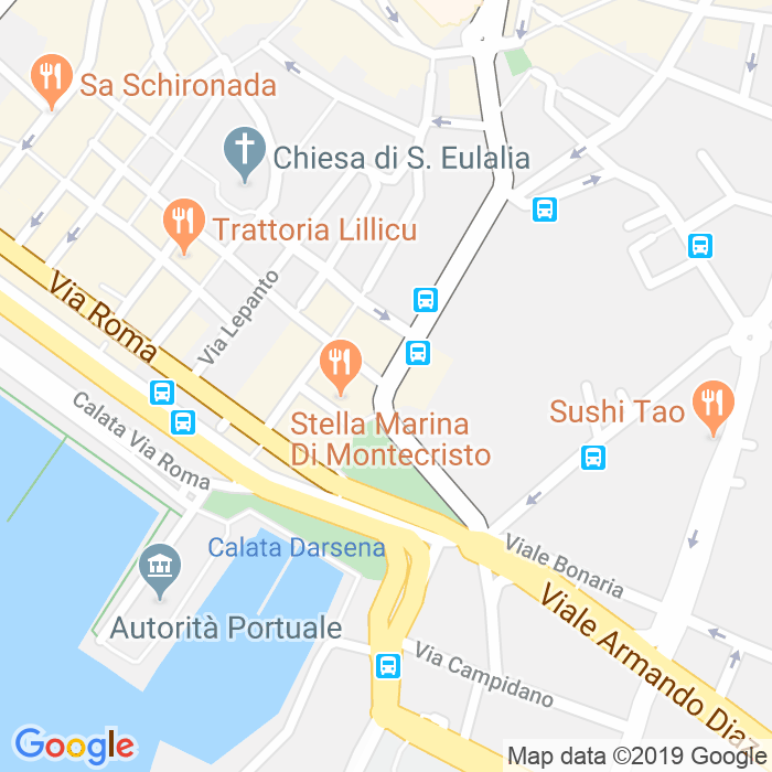 CAP di Piazza Regina Margherita a Cagliari