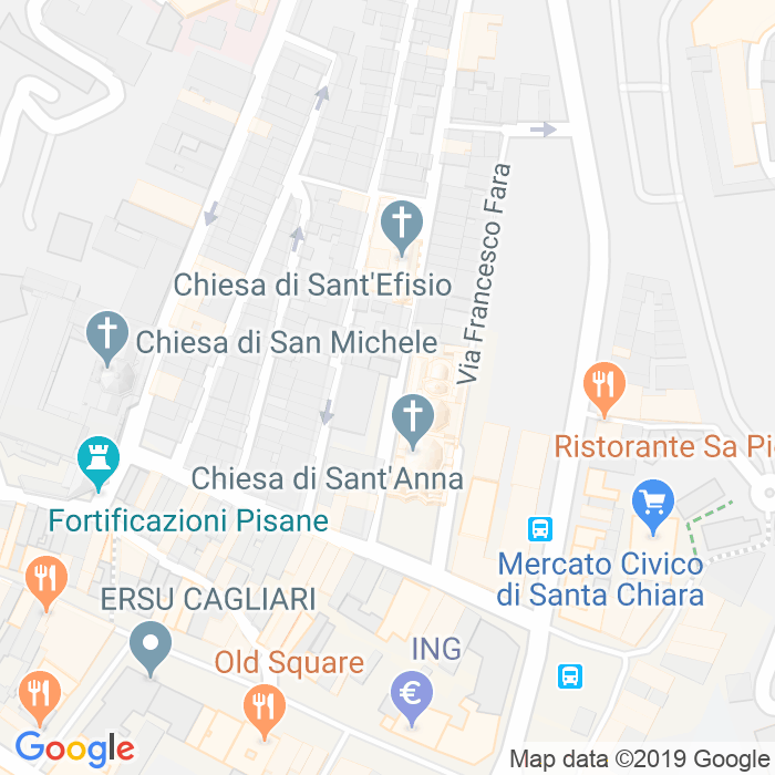 CAP di Piazza Santa Restituta a Cagliari