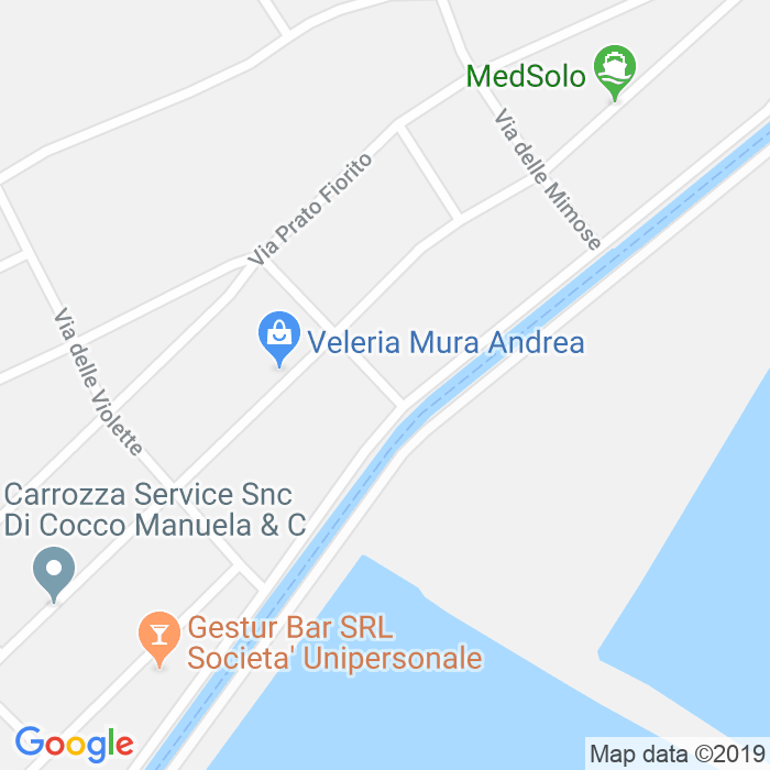 CAP di Via Degli Ulivi Medau a Cagliari