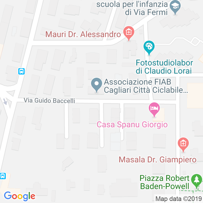 CAP di Via Guido Baccelli a Cagliari