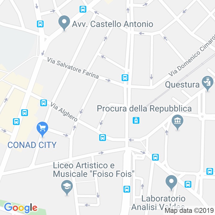 CAP di Via Domenico Millelire a Cagliari