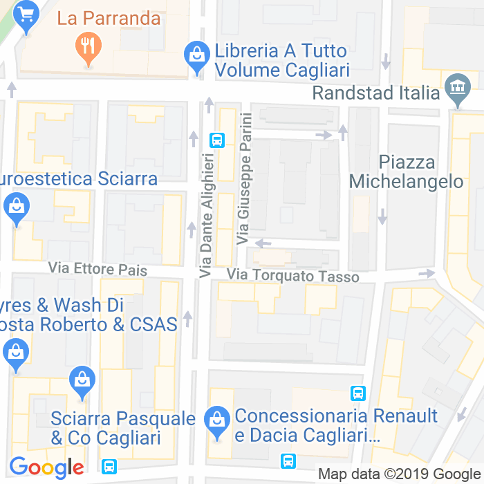 CAP di Via Benvenuto Cellini a Cagliari