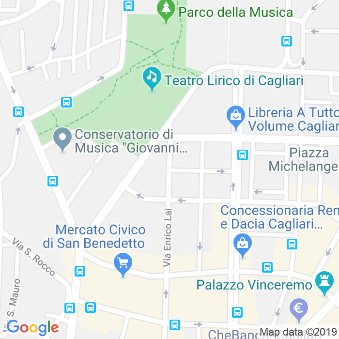 CAP di Via Enrico Costa a Cagliari