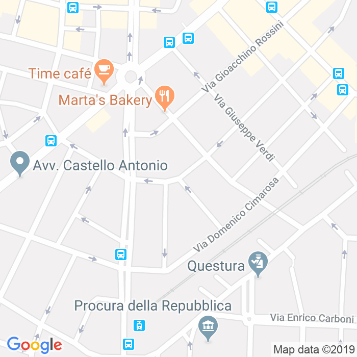 CAP di Via Luigi Cherubini a Cagliari
