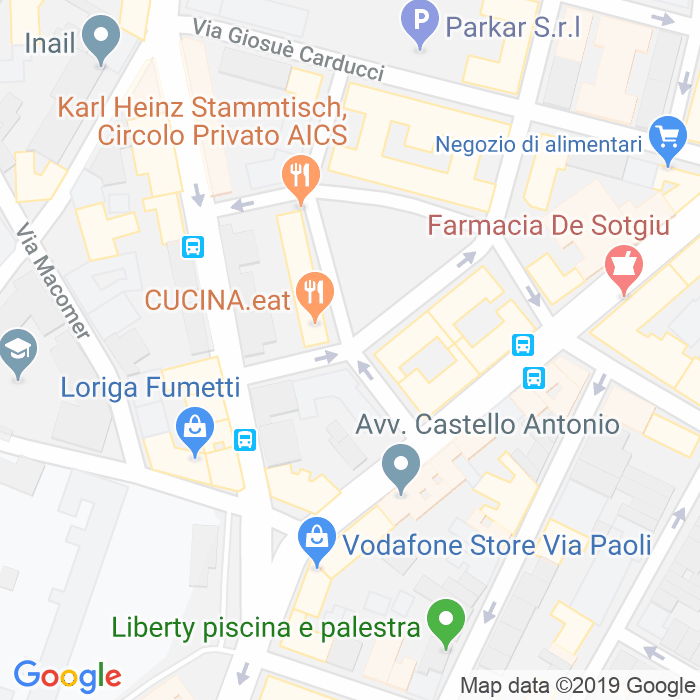 CAP di Via Vincenzo Gioberti a Cagliari