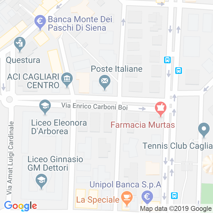 CAP di Via Enrico Carboni Boi a Cagliari