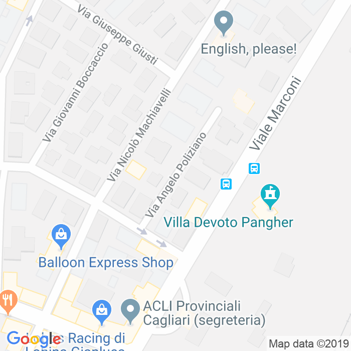 CAP di Via Angelo Poliziano a Cagliari