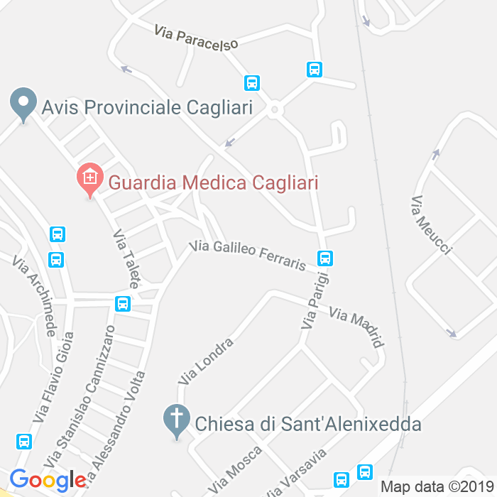 CAP di Via Galileo Ferraris a Cagliari
