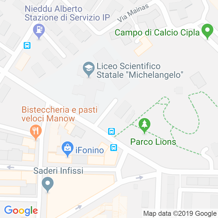 CAP di Via Gerolamo Olives a Cagliari
